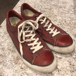 Red John Varvatos Converse Sneakers